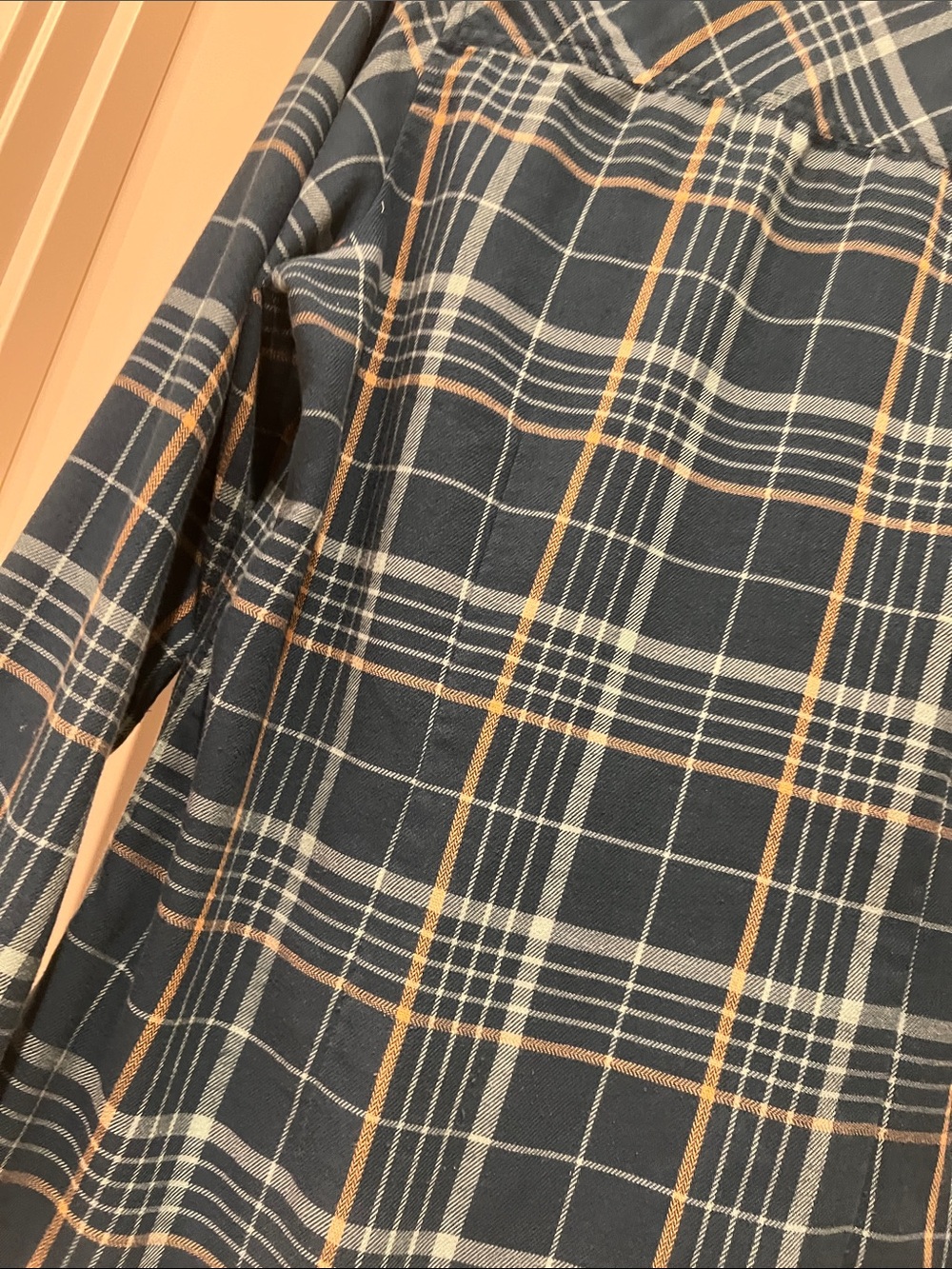 Marmot Teal and Light Blue Plaid Button-Down Shirt - Picture 4 of 4